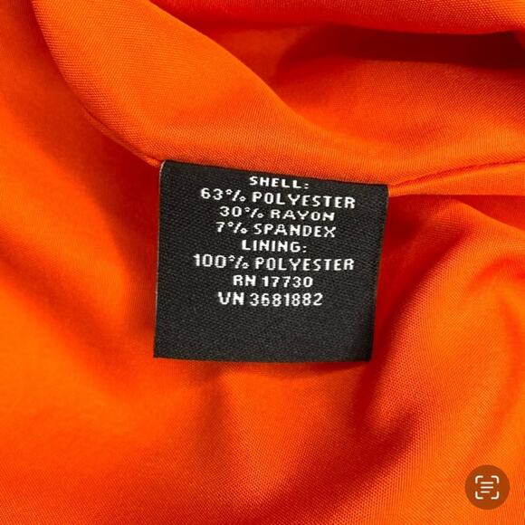 Victoria Beckham Target Orange One Shoulder Dress - Picture 9 of 11